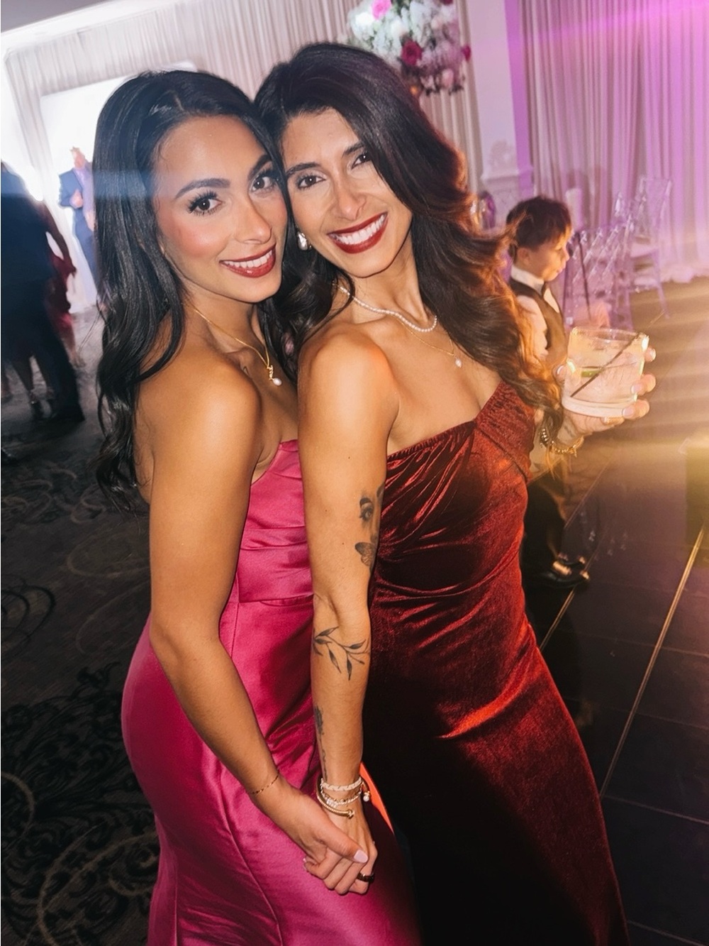 Princess Polly burgundy strapless dress
